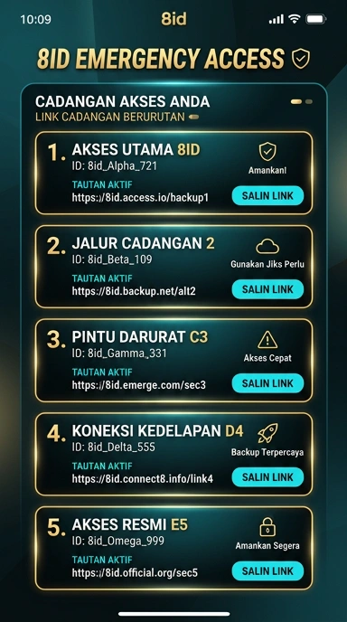 Tampilan link alternatif 8id