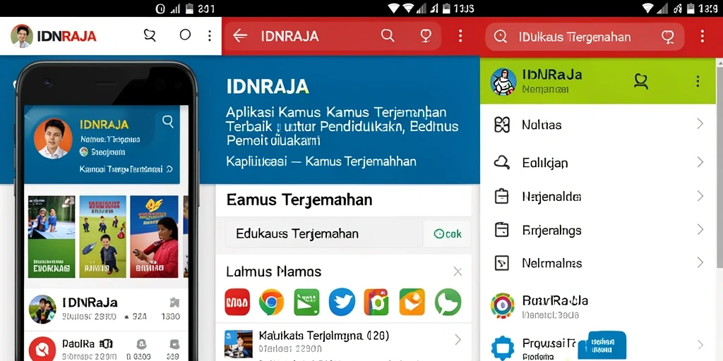 Tampilan antarmuka IDNRAJA yang ramah pengguna dan intuitif.